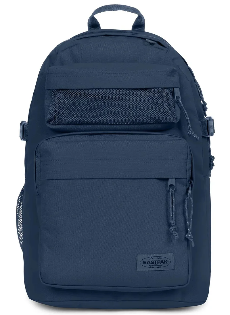 EASTPAK Double Pro Large Laptop Backpack With Bottle Holder & Laptop Sleeve - Boat Navy